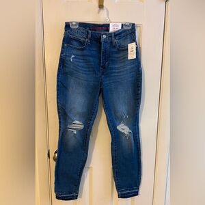 Lucky Brand Dark Blue Distressed Skinny Jeans size 4/27